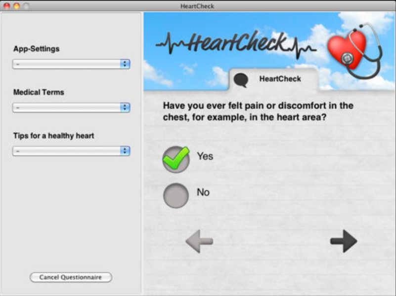 HeartCheck 1.2 : Main Window