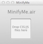 MinifyMe 1.5 : Main window
