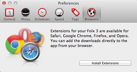 Folx 3.0 : Install Extensions