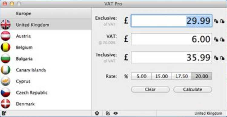 VAT Pro 1.2 : Main Window