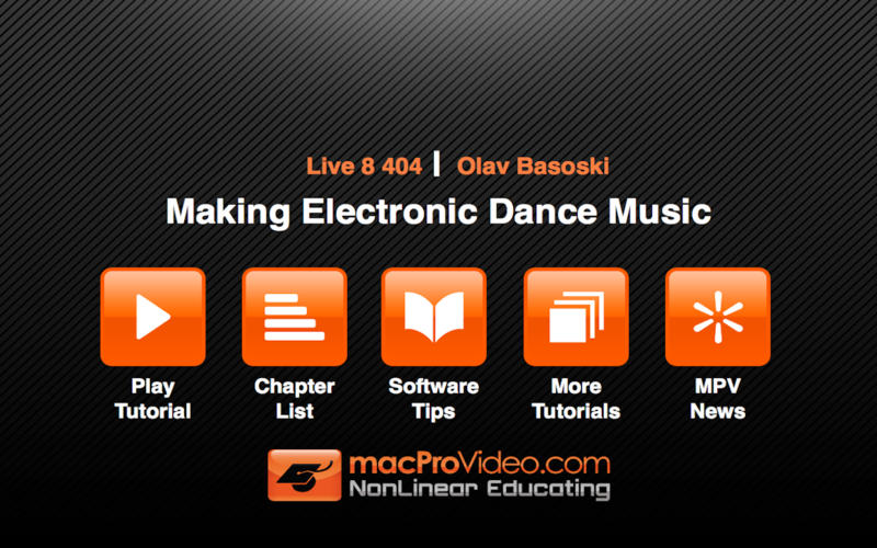 Making Electronic Dance Music 1.0 : Main window