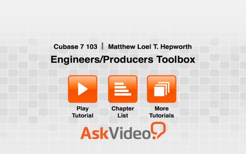AV for Cubase 7 103 - Engineers and Producers Toolbox 1.0 : Main window