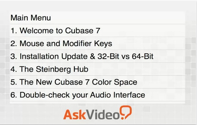 AV for Cubase 7 101 - Moving Forward with Cubase 7 1.0 : Content Window