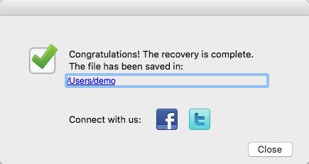 Data Recovery Free 4.2 : Recovery Done