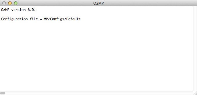 OzMP 6.0 : Main Window