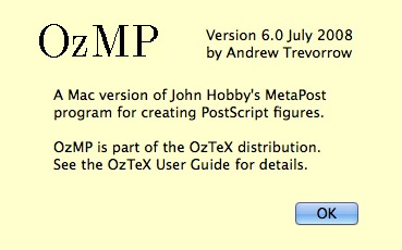 OzMP 6.0 : About Window