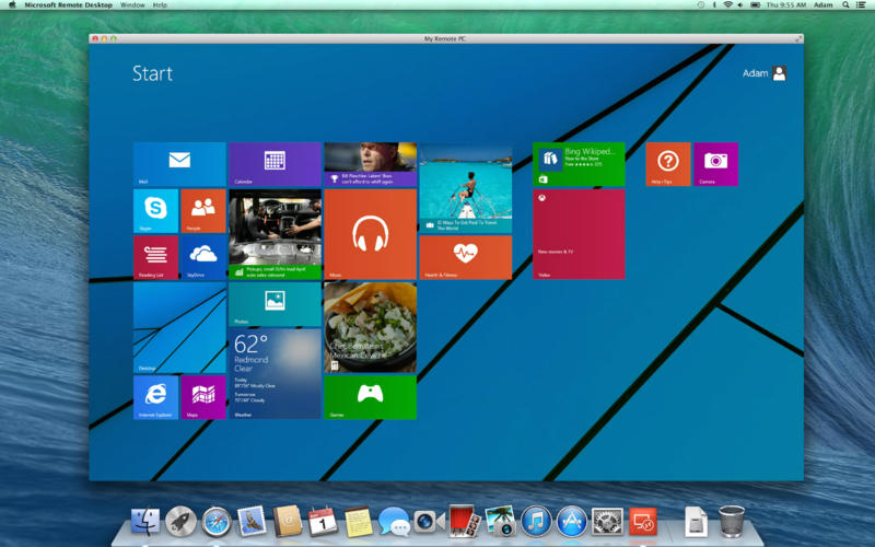 Microsoft Remote Desktop 8.0 : Main Window