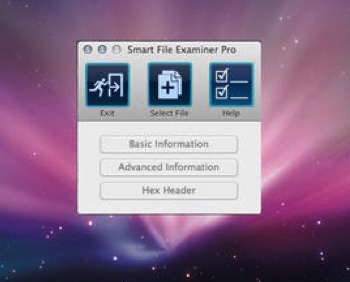 Smart File Examiner Pro 1.0 : Main window