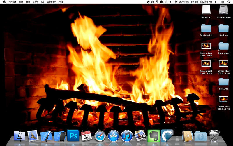 Desktop Fireplace 1.1 : Main window