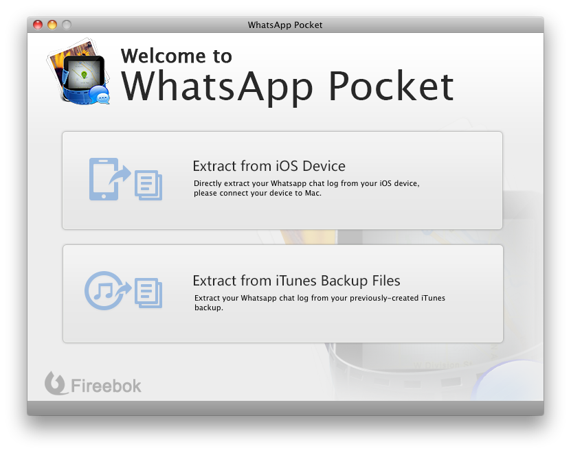 WhatsApp Pocket 3.4 : Main window