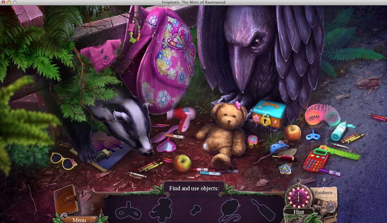 Enigmatis: The Mists of Ravenwood 2.0 : Completing Hidden Object Mini-Game