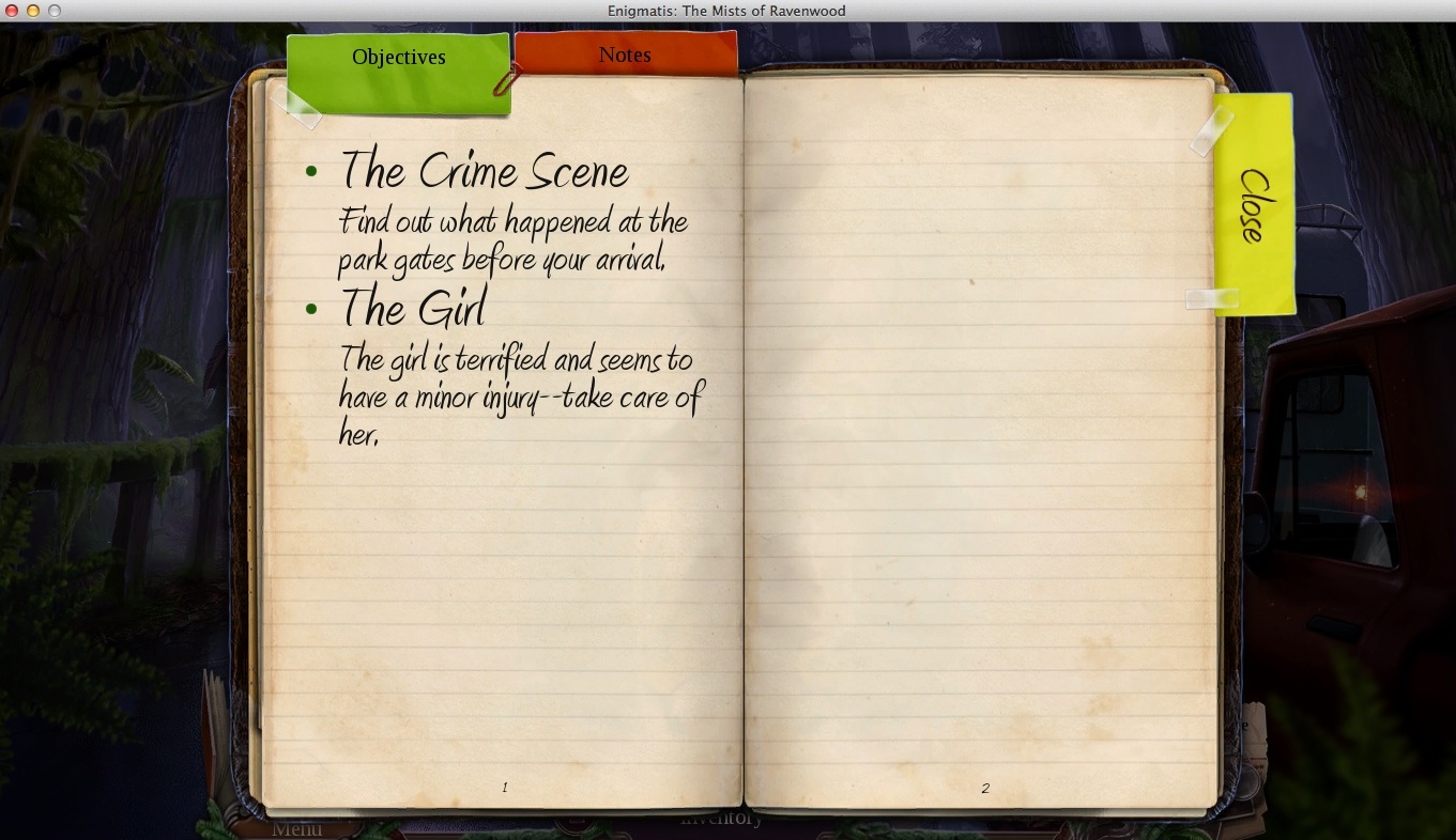 Enigmatis: The Mists of Ravenwood 2.0 : Checking Journal