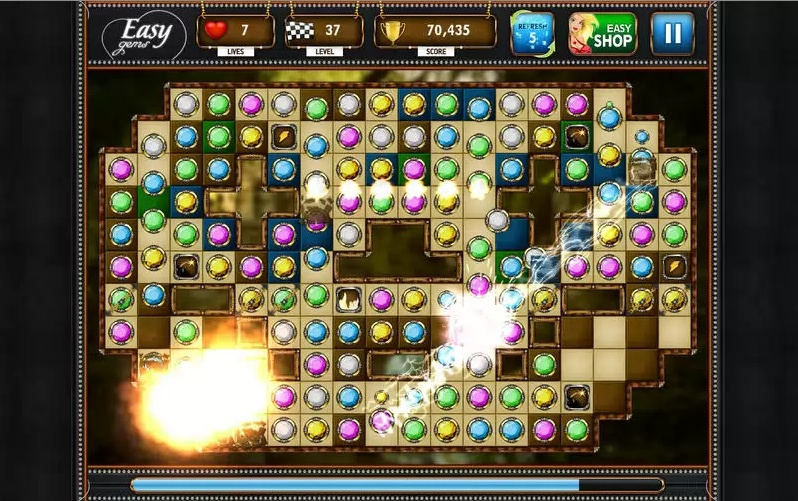 Easy Gems: Amazing Match 3 Puzzle 1.1 : Gameplay Window
