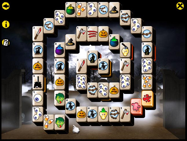 Halloween Mahjong 2.0 : Gameplay Window