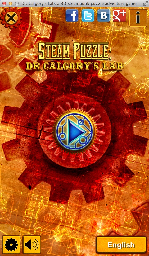 Dr. Calgory's Lab: a 3D steampunk puzzle adventure game 1.3 : Main Menu