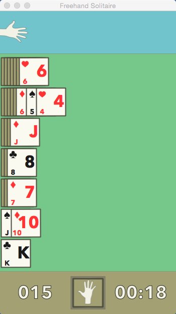 Freehand Solitaire 1.1 : Gameplay Window
