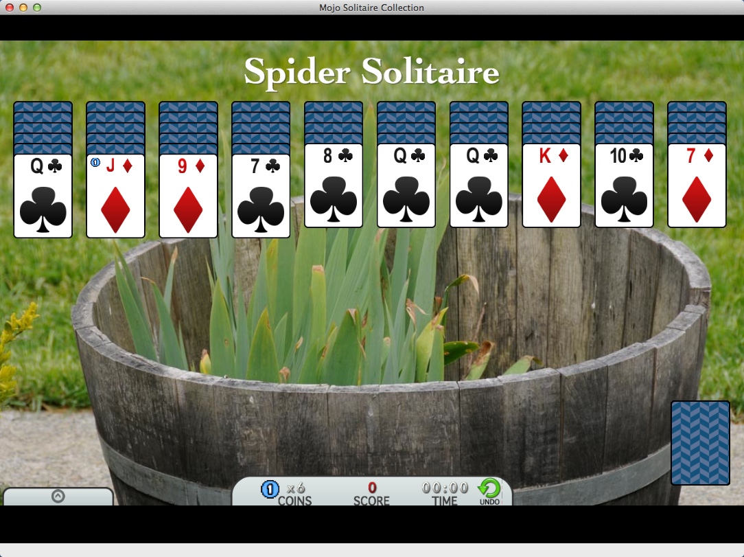Mojo Solitaire Collection : Playing Spider Solitaire