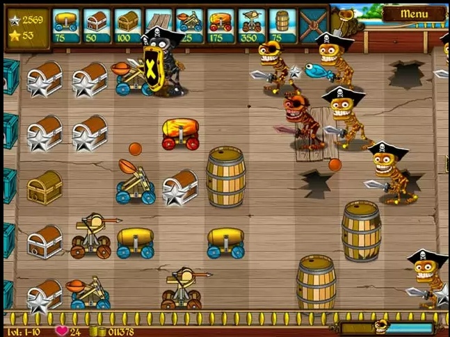 Skeleton Pirates 2.0 : Gameplay Window
