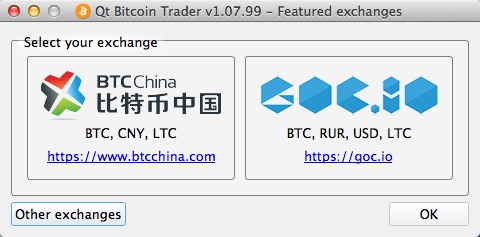 Qt Bitcoin Trader 1.0 : Main Window