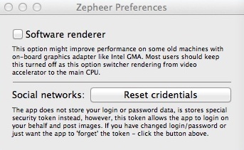 Zepheer 2.2 : Program Preferences