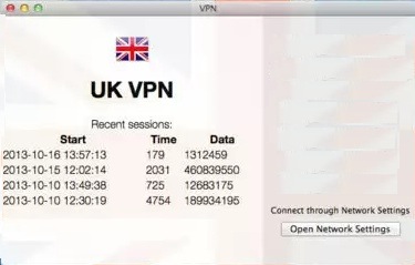 UK VPN 4.7 : Main Window