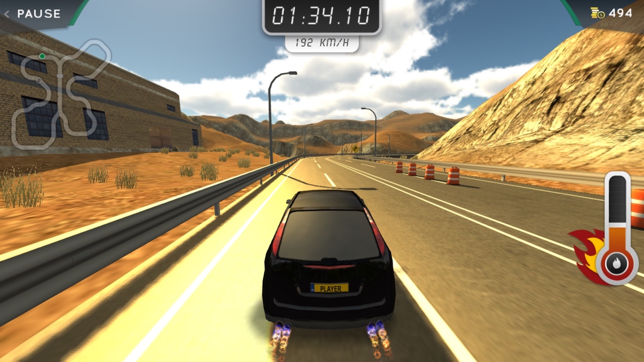 Highway Rally 1.1 : Gameplay Window