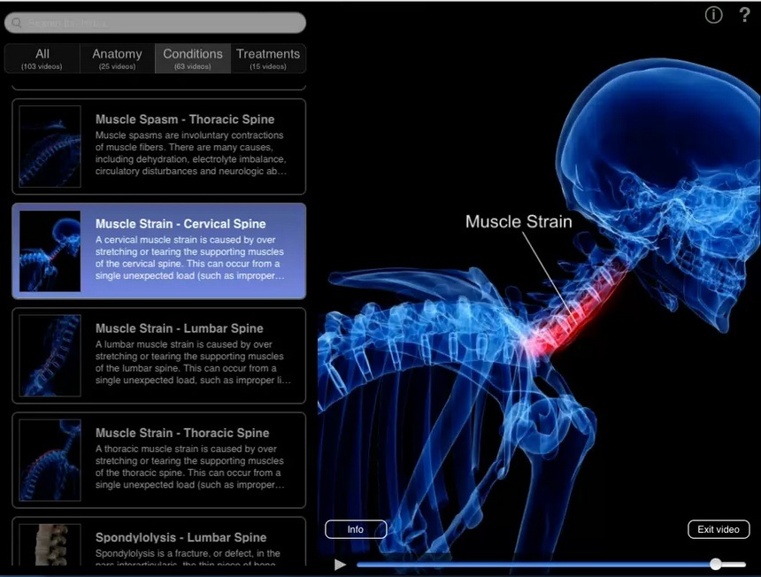 Orthopedic Patient Education 1.0 : Muscle Strain Window
