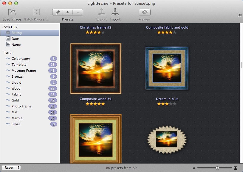 LightFrame 3.4 : Main Window