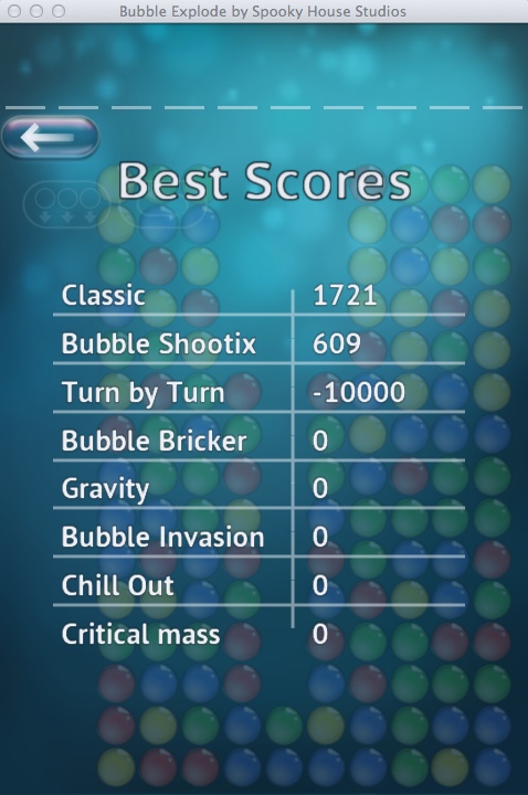 Bubble Explode 2.1 : Best Scores Window