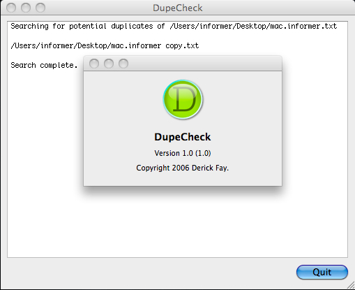 DupeCheck 1.0 : About