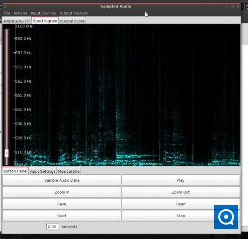 Audio Analysis 1.0 : Main window
