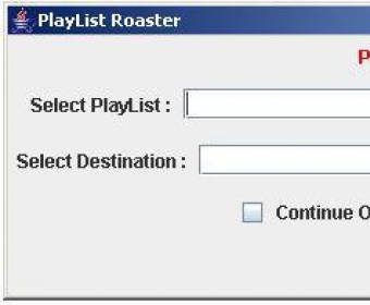 Mail Panel of Playlist Roaster