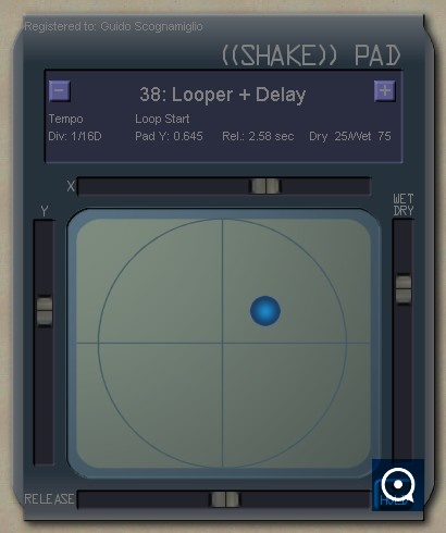 ShakePad 1.1 : Main window