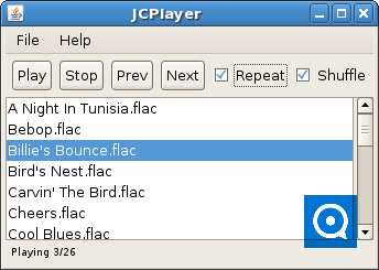 JCPlayer 0.1 : JCPlayer screenshot