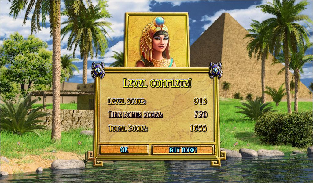 Ancient Jewels 3: Cleopatra's Treasures 1.0 : Level complete