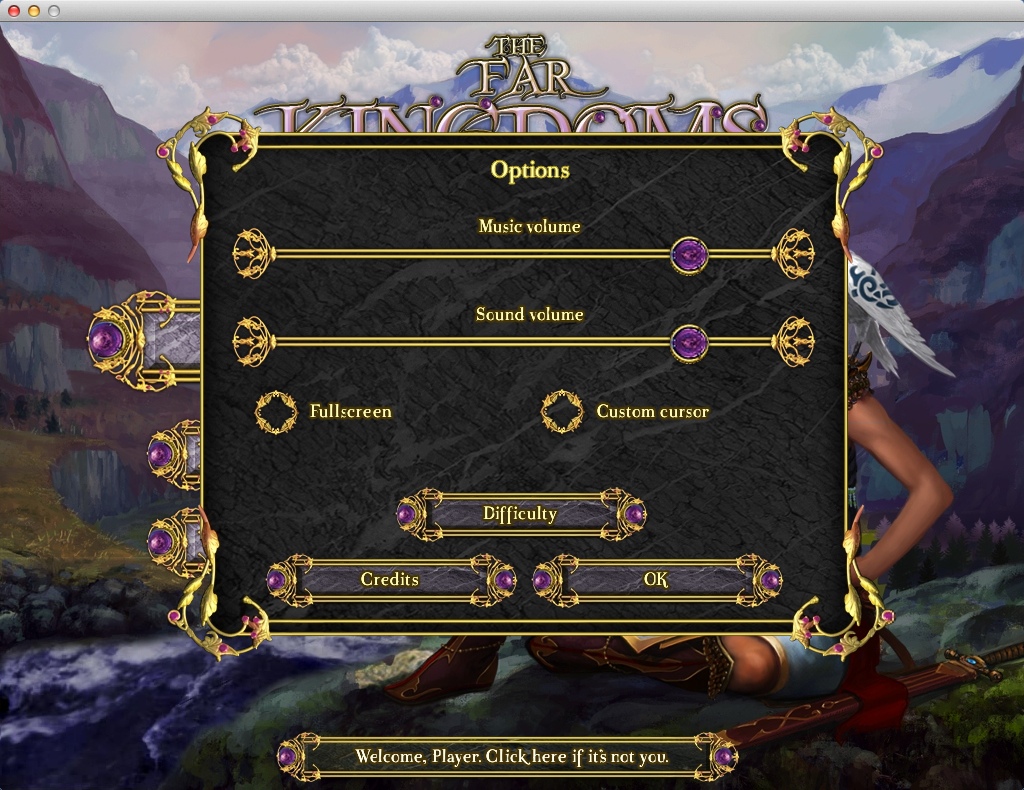 The Far Kingdoms 1.0 : Game Options