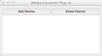 iMedia Converter Plug-in 1.0 : Main Window