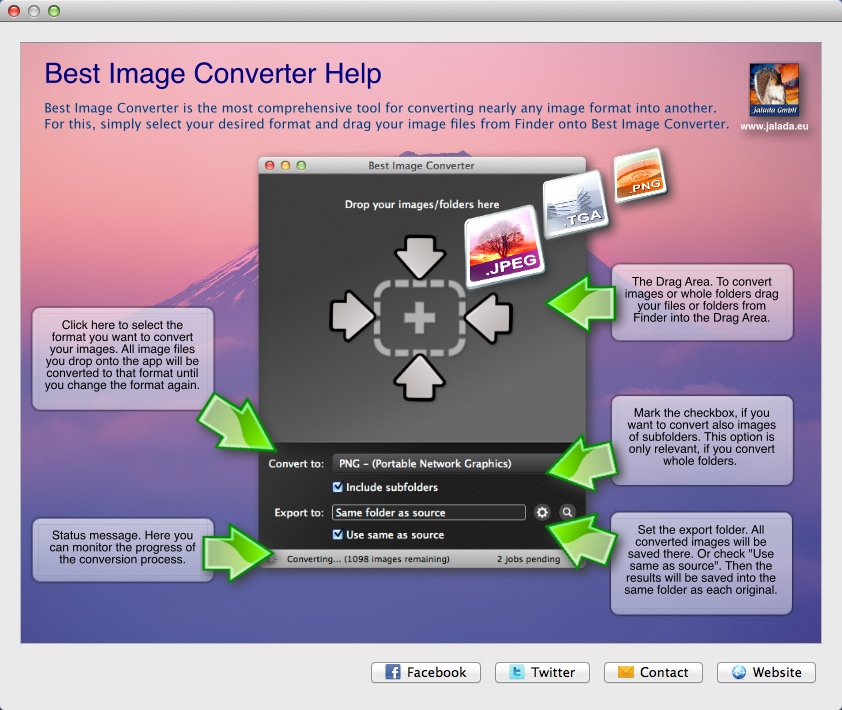 Best Image Converter 1.5 : Help Guide