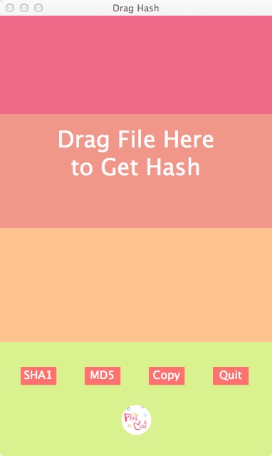 Drag Hash 1.0 : Main window