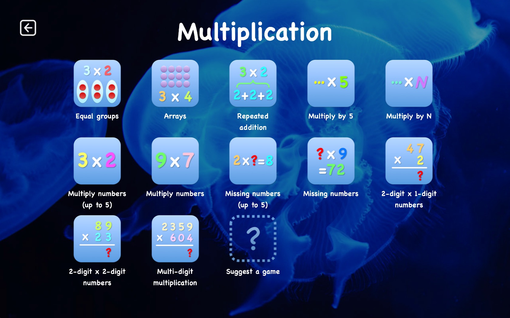 Fun Math Games Deluxe 1.2 : Multiplication Games