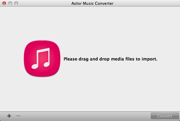 Aolor Music Converter 1.0 : Main Window