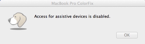 MacBook Pro ColorFix 0.5 : Main window