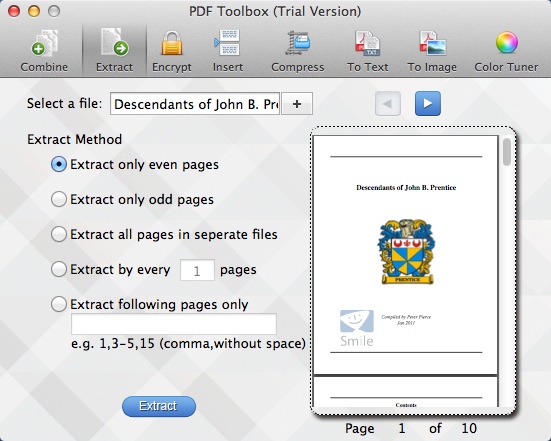 PDF Toolbox 2.0 : Extract PDF Pages