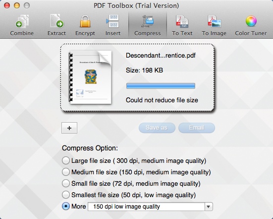 PDF Toolbox 2.0 : Compress PDF File