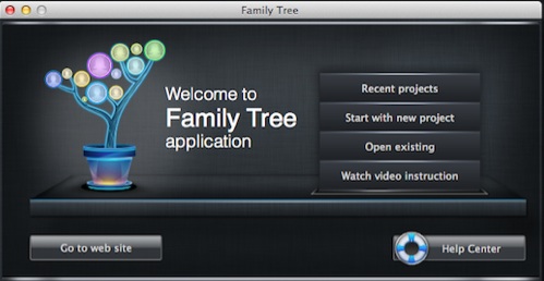 Family Tree 1.2 : Main window