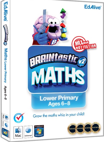 BRAINtastic Maths Lower Primary 2.0 : Cover window