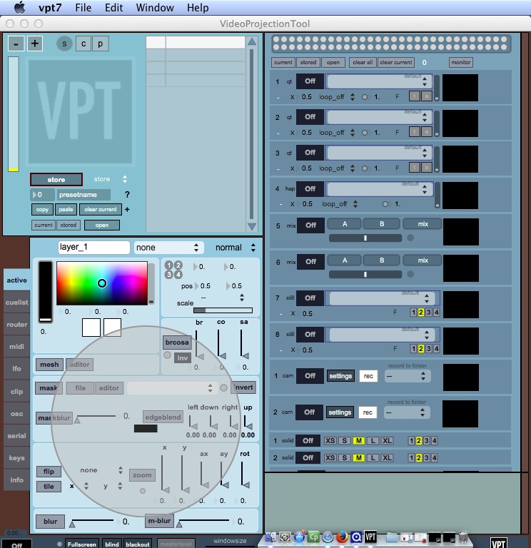 VPT 7 6.1 : Main window