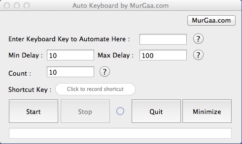 Auto Keyboard 2.0 : Main window