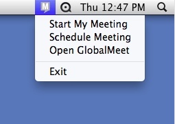GlobalMeet for Desktop 1.5 : Main window
