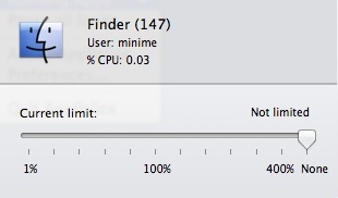 AppPolice 1.0 : Limit CPU Usage For Finder